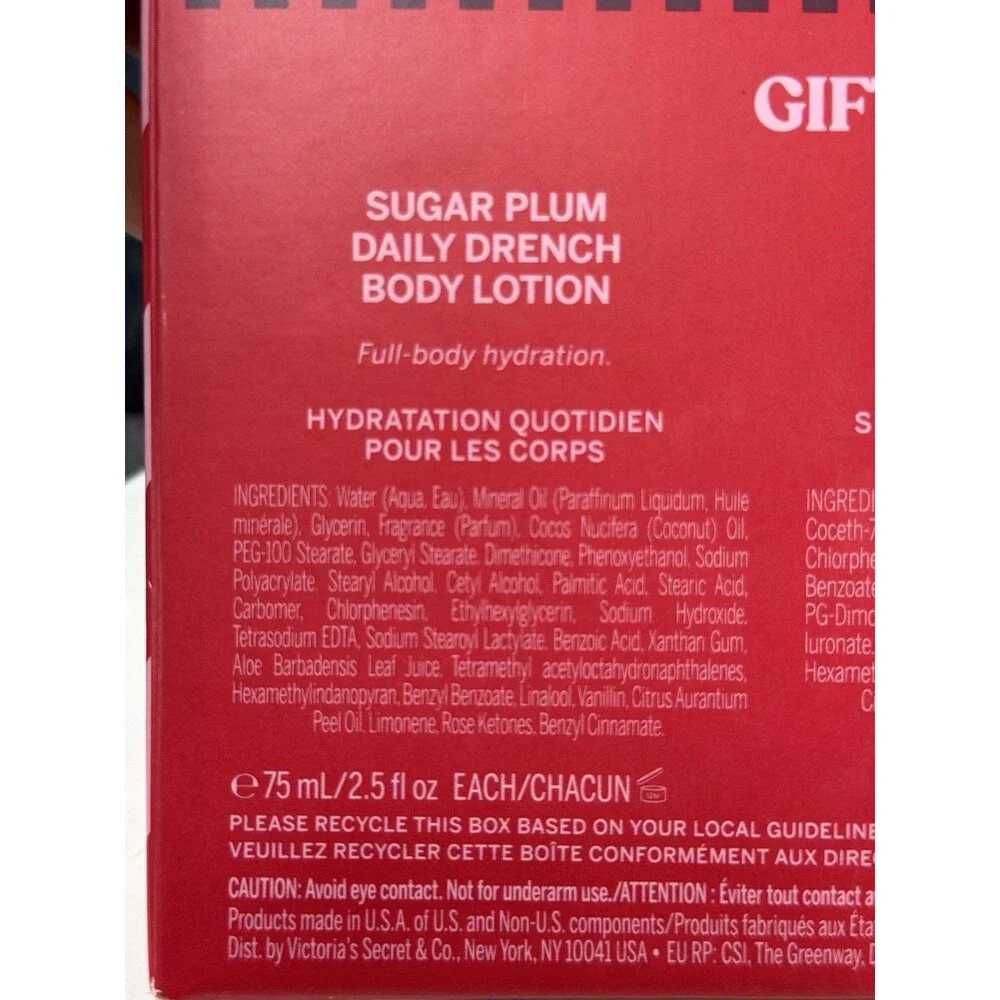 Victorias Secret PINK Sugar Baby Gift Set Body Lotion & Fragrance Mist 4 Pc New